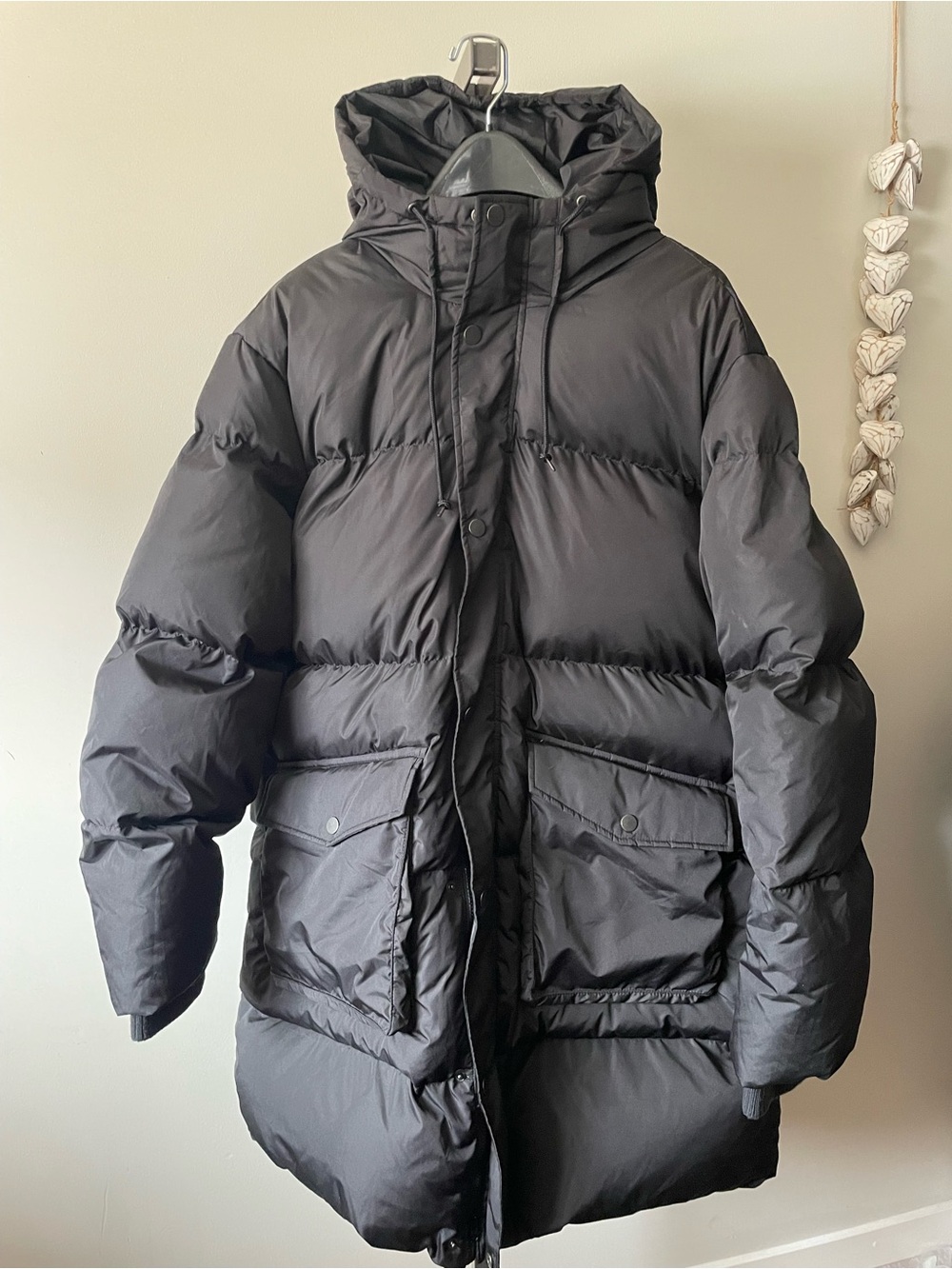NWT Down Feather Old Navy Oversized Black Puffer Jacket Coat Mens XL